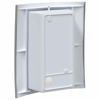 Außenwandleuchten mit Sensor 2 Stück Silber Edelstahl IP44