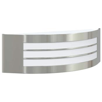 Außenwandleuchte Silber Edelstahl IP44