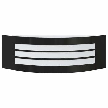 Außen Wandleuchte Schwarz Edelstahl IP44