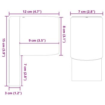 Außenwandleuchten Schwarz Edelstahl IP44