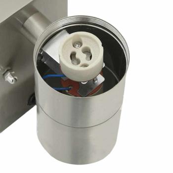 Außenwandleuchten mit Sensor 2 Stück Silber Edelstahl IP44