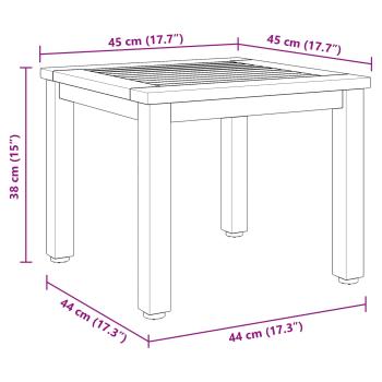 Garten Beistelltisch 45x45x38 cm Massiv Akazienholz