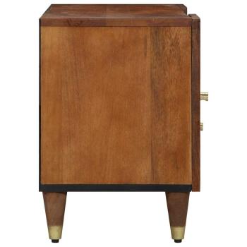 TV-Schrank 105x33x46 cm Massivholz Mango