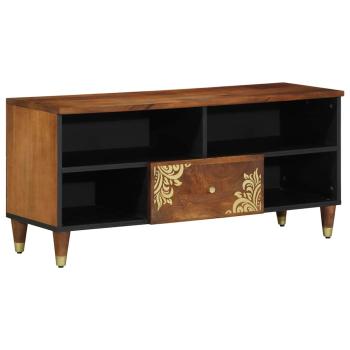 ARDEBO.de - TV-Schrank 100x33x46 cm aus massivem Mangoholz