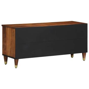 TV-Schrank 100x33x46 cm aus massivem Mangoholz