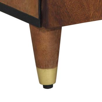 Sideboard 38x33x160 cm Massivholz Mango