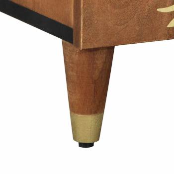 Sideboard 90x33x75 cm Massivholz Mango