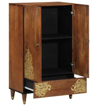 Highboard 60x33x100 cm Massivholz Mango