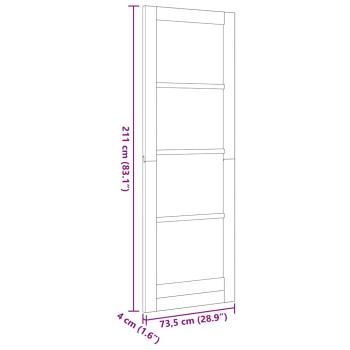 Innentür "ORKDAL" Weiß 73,5x211x4 cm Holz aus massivem Kiefer