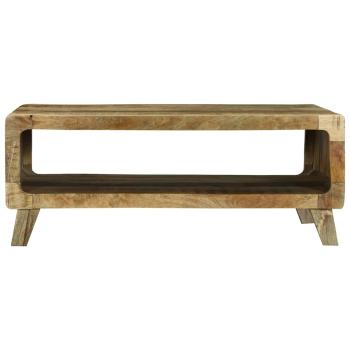 Couchtisch 90x50x35 cm Massiv Grobholz Mango