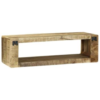 TV-Schränk 80x30x25 cm Massivholz Raues Mangoholz