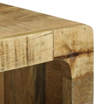 TV-Schränk 80x30x25 cm Massivholz Raues Mangoholz