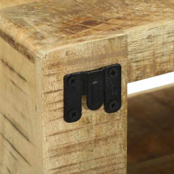 TV-Schränk 80x30x25 cm Massivholz Raues Mangoholz