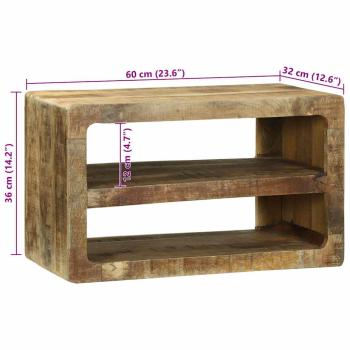 TV-Schrank 60x32x36 cm Massivholz Mango