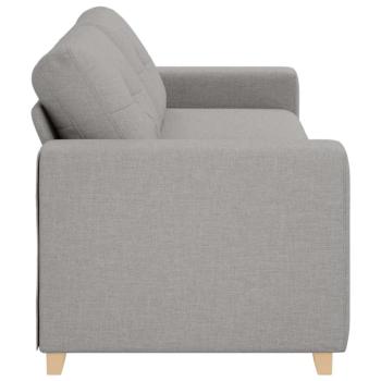 3-Sitzer Sofa in Wolkengrau, 180 cm, Stoff