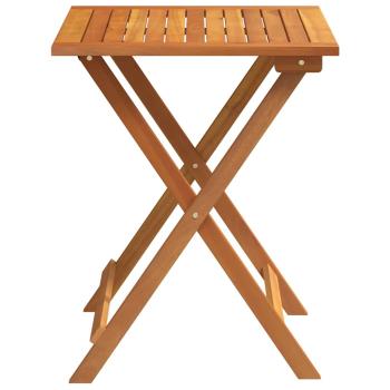 Klappgarten-Tisch Quadratisch 60x60x72 cm Massivholz Akazie