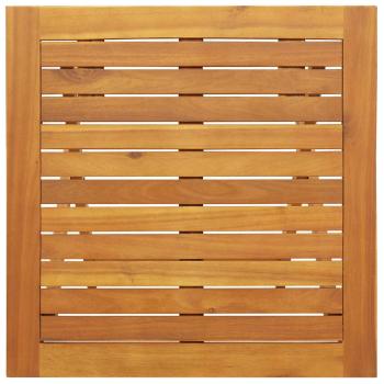 Klappgarten-Tisch Quadratisch 60x60x72 cm Massivholz Akazie