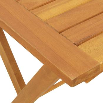 Klappgarten-Tisch Quadratisch 60x60x72 cm Massivholz Akazie