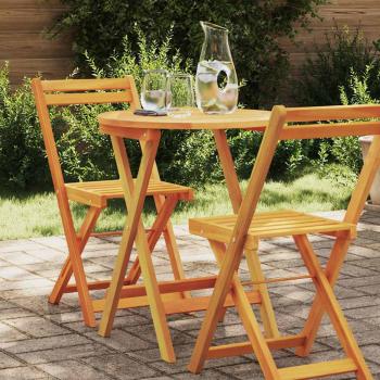ARDEBO.de - Klappbarer Gartentisch Rund Ø60x72 cm Massivholz Akazie