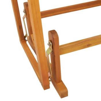 2-Sitzer Garten-Schaukelbank 110x59x97 cm Massivholz Akazie