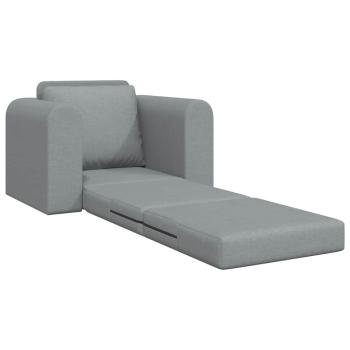 Boden Schlafsofa 2-in-1 Hellgrau 98x71x83 cm Stoff