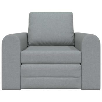Boden Schlafsofa 2-in-1 Hellgrau 98x71x83 cm Stoff