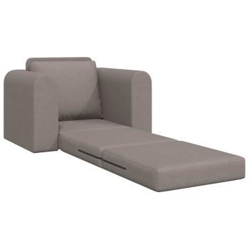 Floor Sofa Bett 2-in-1 Taupe 98x71x83 cm Stoff