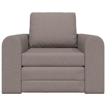 Floor Sofa Bett 2-in-1 Taupe 98x71x83 cm Stoff