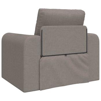 Floor Sofa Bett 2-in-1 Taupe 98x71x83 cm Stoff