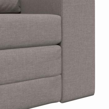 Floor Sofa Bett 2-in-1 Taupe 98x71x83 cm Stoff