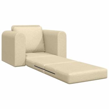 Boden Sofa Bett 2-in-1 Creme 98x71x83 cm Stoff