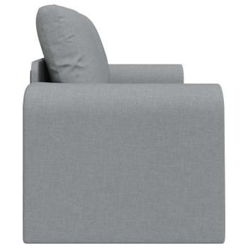 Boden-Sofa-Bett 2-in-1 Hellgrau 148x71x83 cm Gewebe