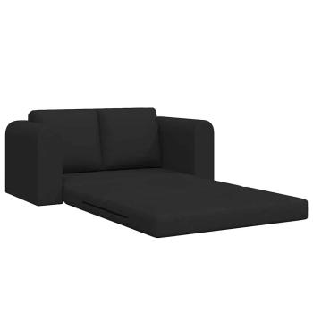 Boden Sofa Bett 2-in-1 Schwarz 148x71x83 cm Stoff