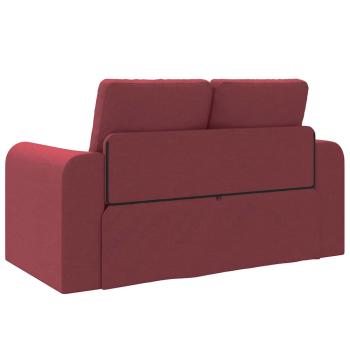Boden Schlafsofa 2-in-1 Weinrot 148x71x83 cm Stoff