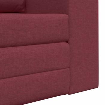 Boden Schlafsofa 2-in-1 Weinrot 148x71x83 cm Stoff