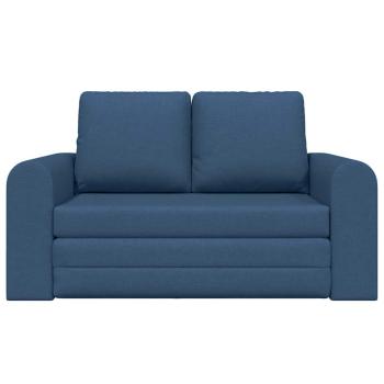 Boden-Schlafsofa 2-in-1 Blau 148x71x83 cm Stoff