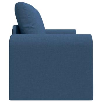 Boden-Schlafsofa 2-in-1 Blau 148x71x83 cm Stoff