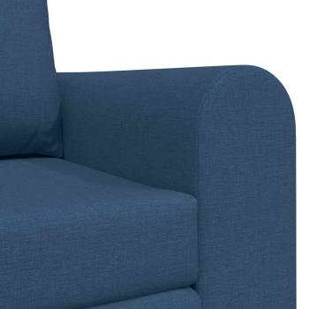 Boden-Schlafsofa 2-in-1 Blau 148x71x83 cm Stoff