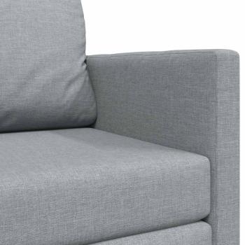 Boden Sofa Bett 2-in-1 Hellgrau 124x71x78 cm Stoff