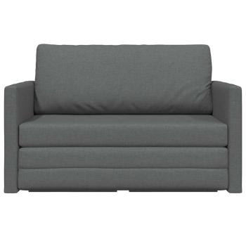 Boden Sofa Bett 2-in-1 Dunkelgrau 124x71x78 cm Stoff
