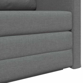 Boden Sofa Bett 2-in-1 Dunkelgrau 124x71x78 cm Stoff