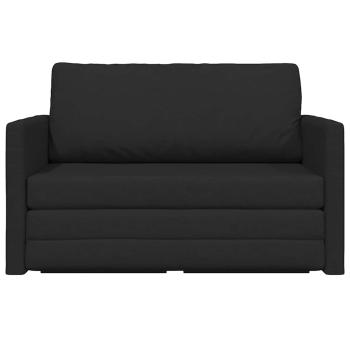 ARDEBO.de - Futon Sofa Bett 2-in-1 Schwarz 124x71x78 cm Stoff