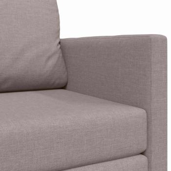 Bodensofa Bett 2-in-1 Taupe 124x71x78 cm Stoff