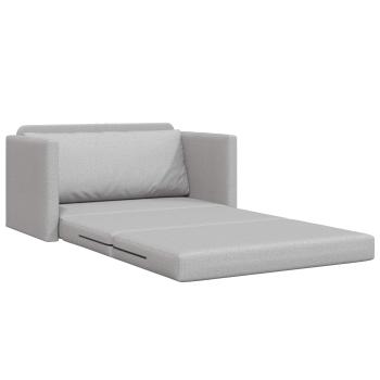 Floor Sofa Bed 2-in-1 Cloud Grey 124x71x78 cm Stoff
