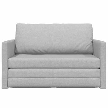 Floor Sofa Bed 2-in-1 Cloud Grey 124x71x78 cm Stoff