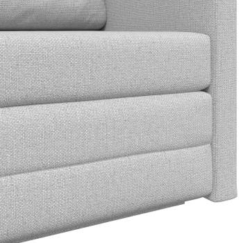 Floor Sofa Bed 2-in-1 Cloud Grey 124x71x78 cm Stoff
