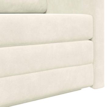 Boden Sofa Bett 2-in-1 Creme 124x204x61 cm Velvet