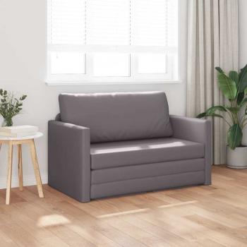 Boden Schlafsofa 2-in-1 Grau 124x71x78 cm Kunstleder