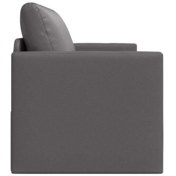 Boden Schlafsofa 2-in-1 Grau 124x71x78 cm Kunstleder