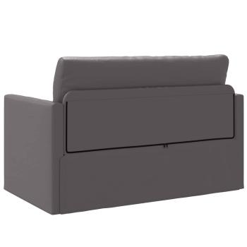 Boden Schlafsofa 2-in-1 Grau 124x71x78 cm Kunstleder